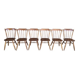 Cushman Colonial Creations Fairfield Dining Side Chairs - Set of 6 For Sale