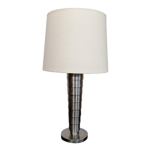 Thomas O’Brien for Visual Comfort Stacked Metal Table Lamp Model Tob3077an For Sale