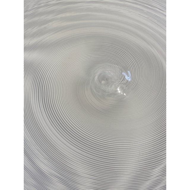 Italian art glass Latticino plate in good condition.