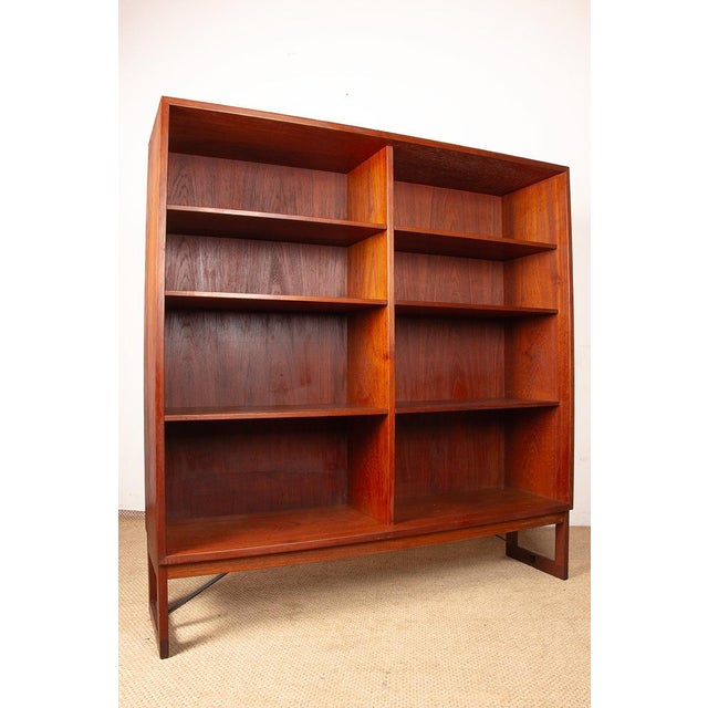 Large Scandinavian Teak Shelf with 6 Adjustable Shelves by Borge Mogensen for Karl Andersson and Soner, 1960s For Sale - Image 12 of 14