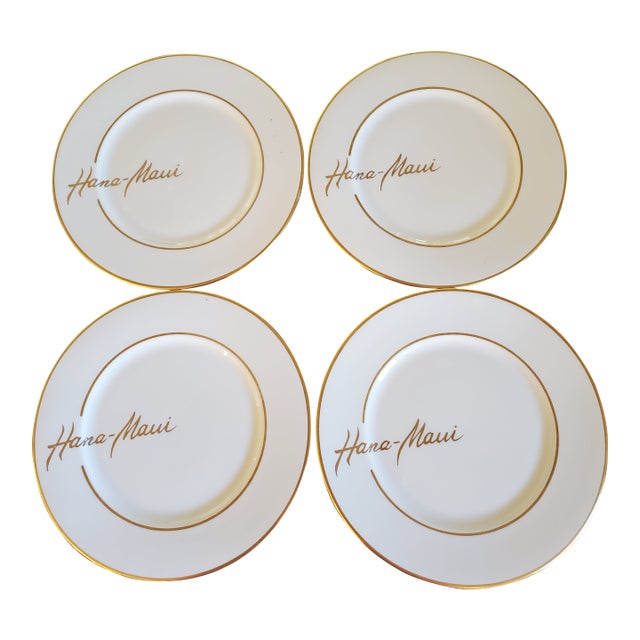 Mid 20th Century Mid-Century Modern Hotel Plates - Set of 4 For Sale