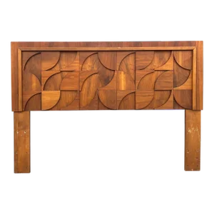 Brutalist Queen Headboard With Geometric Abstract Motif by Lane