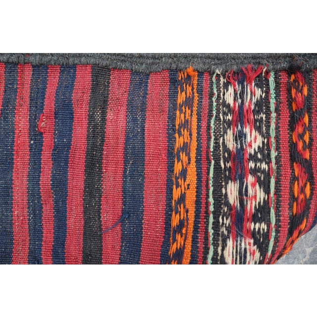 Tribal Vintage Afghan Tribal Flat Weave Runner Rug For Sale - Image 3 of 6
