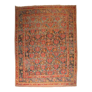 Antique Zabihi Collection Turkish Oushak Room Rug - 9'6" x 12'10" For Sale