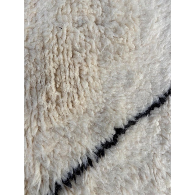 White White Authentic Wool Carpet For Sale - Image 8 of 13