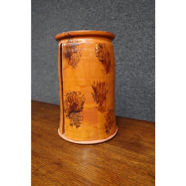 Late 20th Century David T. Smith Studio Pottery Stoneware Paper Towel Holder For Sale - Image 5 of 9