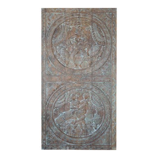 Handcarved Kamasutra Door With Wood Panel For Sale