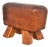 Vintage Leather Gymnastic Stool, 1930s For Sale