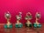 Italian Gilt 800 Silver Zodiac Place Card Holders with Malachite, 1950s, Set of 4 For Sale - Image 3 of 12