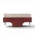 Claudio Salocchi for Sormani Mid Century Rosewood and Bouclé Settee Sofa For Sale In Chicago - Image 6 of 9