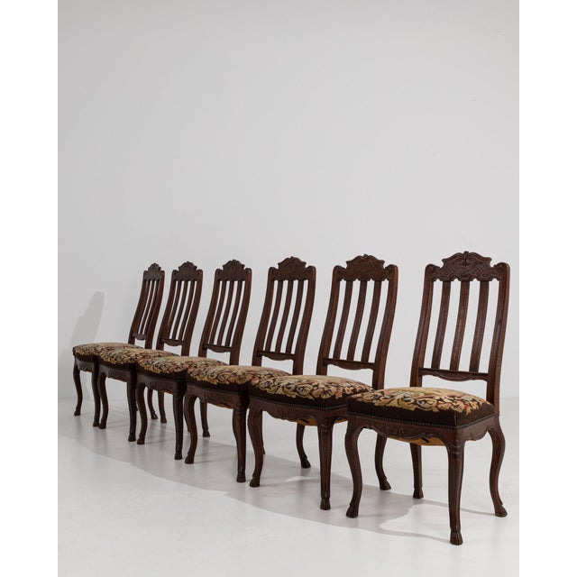 19th Century France Louis XV Brown Wood Dining Chair For Sale - Image 10 of 10
