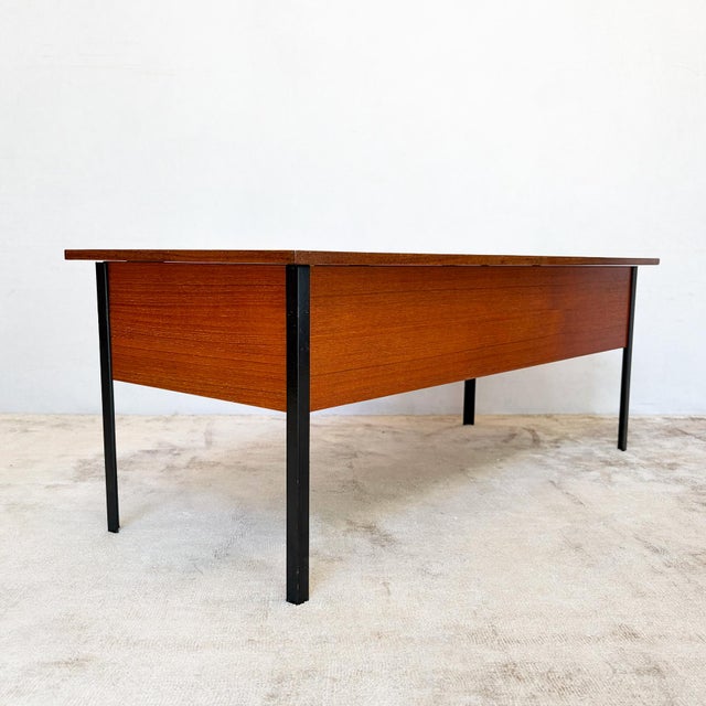 Mid-Century Modern Teak Coffee Table with Storage from Myer Twin, 1970s For Sale - Image 3 of 8