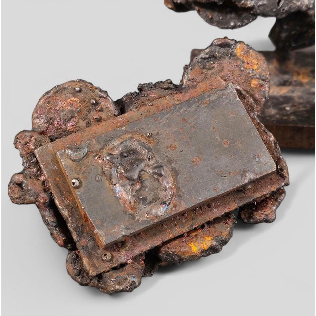 James Bearden Brutalist Sculptured Steel “Barnacle Box” For Sale - Image 12 of 12