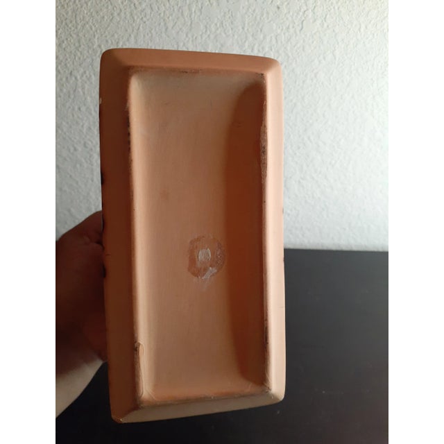 1970s 1970s Hand-painted Oriental Floral Ceramic Tea Caddy Vase For Sale - Image 5 of 9