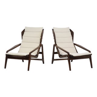 Vintage Lounge Chairs by Gio Ponti for Cassina, 1957, Set of 2 For Sale