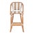 Lila Rattan 28 in. Seat Height Bar Stool with Back and Footrest, Beige and White For Sale In Chicago - Image 6 of 9