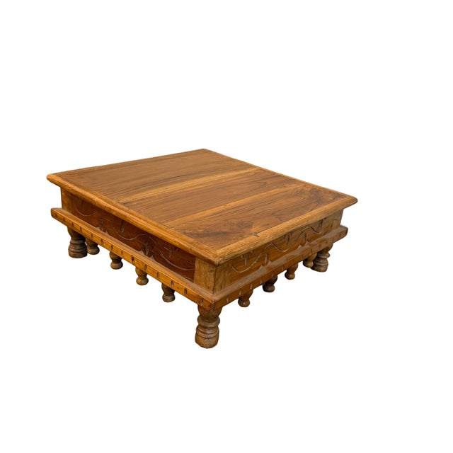 Dimensions: 18" W x 18" D x 7" H Elevate your décor with this beautifully crafted teak wood riser, designed to add height,...