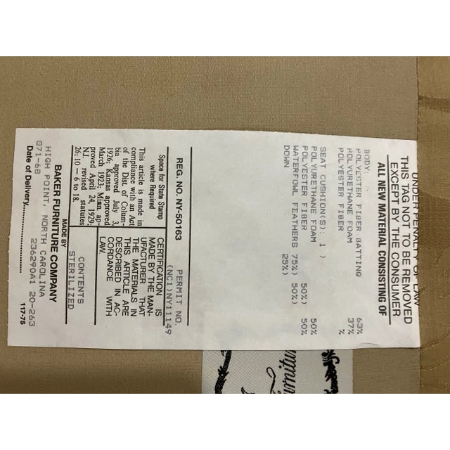 Late 20th Century Capitonè Baker Loveseat with Silk Upholstery For Sale - Image 10 of 13