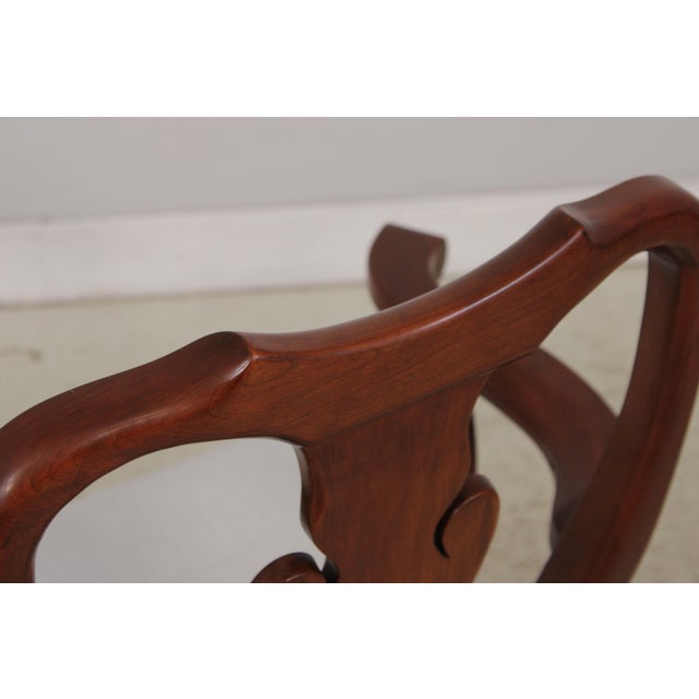 Set of 6 Henkel Harris Model 110 Cherry Dining Room Chairs For Sale - Image 13 of 16
