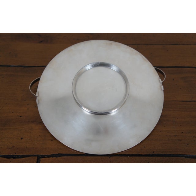 Antique Poole Silverplate Brides Bridal Basket Handled Tray Plate 1006 For Sale - Image 11 of 13