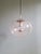 Silver Space Age Pendant Light in Clear Bubbled Glass, 1960s-1970s For Sale - Image 8 of 13
