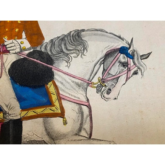 Napoleonic Wars “The Prince of Saxe Cobourg” Hand Colored Engraving C.1815 For Sale In San Francisco - Image 6 of 12