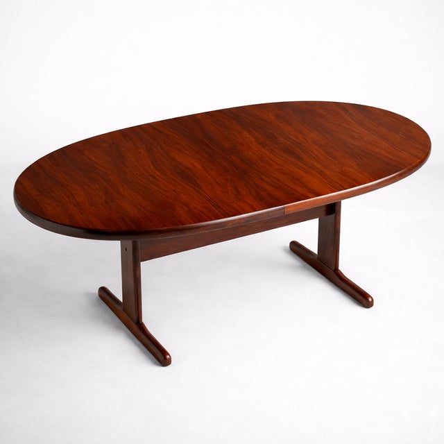 Mid-Century Modern Danish Rosewood Extending Dining Table by Skovby, 1980s For Sale - Image 10 of 10
