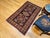 Black Vintage Persian Kurdish Rug, Hand-Knotted Wool, Geometric Pattern, Navy & Tan, 3x5 For Sale - Image 8 of 18