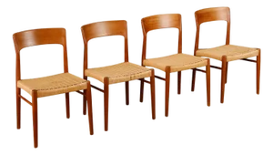 Set of 4 Kai Kristiansen for k.s. Møbler Teak Dining Chairs, Denmark, 1960s
