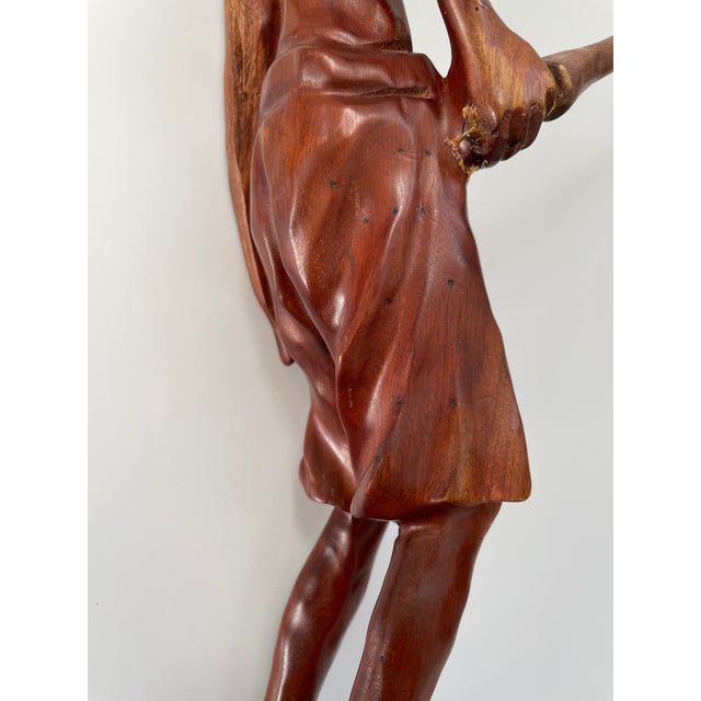 Vintage Don Quixote Wood Carving Sculpture For Sale - Image 12 of 15