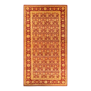 Eclectic, One-of-a-Kind Hand-Knotted Runner Rug - Red, 8' 2" x 15' 7" For Sale