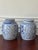 Chinoiserie Vintage Lidded Blue and White Double Happiness Jars— A Pair For Sale - Image 3 of 13