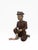 Chinese Mid 20th Century Hand-Carved Chinese Figural Sculpture of Seated Musician With Drum For Sale - Image 3 of 14