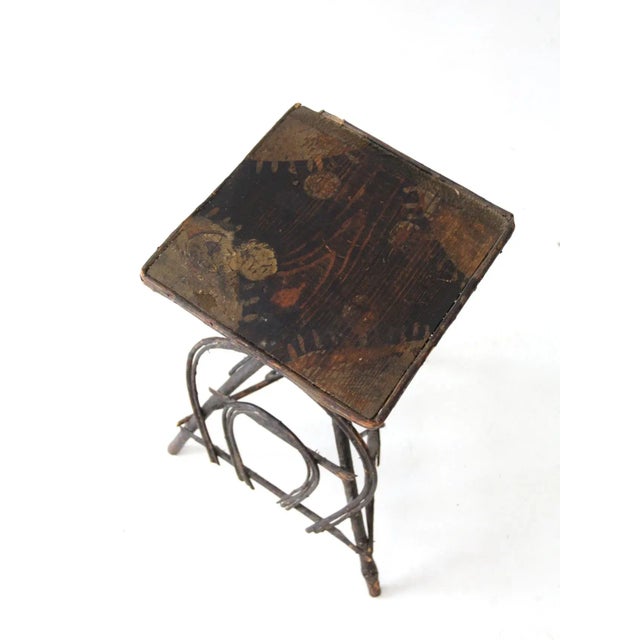 Wood Antique Adirondack Twig Table For Sale - Image 7 of 13