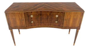 French Art Deco Rosewood Sideboard Server Buffet Cabinet Credenza