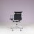 Metal Desk Chair Model EA118 in Chrome Base with Black Hopsack Upholstery and Aluminium Armrests by Charles & Ray Eames for Vitra, Germany, 2000s For Sale - Image 7 of 16