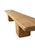 Monumental Solid Teak Wood Bench, Hand-Crafted, Modern Organic, 106" Width For Sale - Image 4 of 14