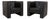 Chairs in Black Leather from Brühl, Set of 2 For Sale