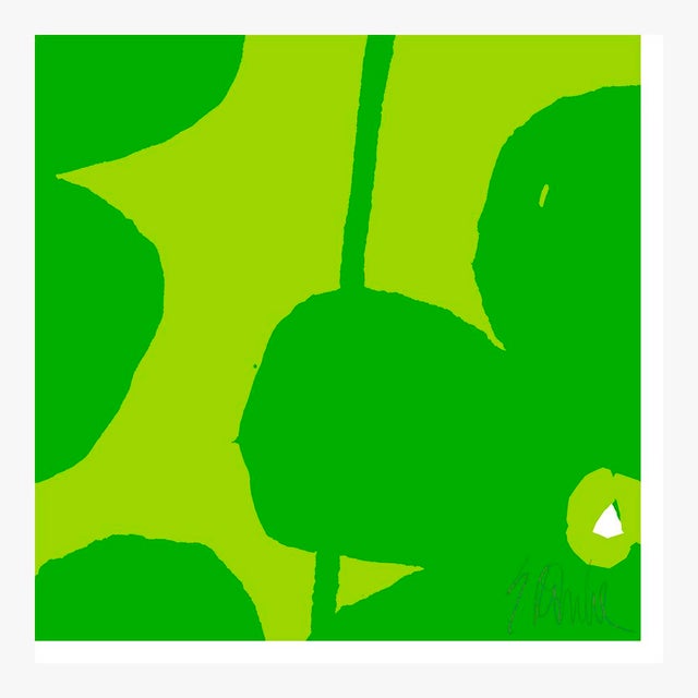 Not Yet Made - Made To Order Fabulous Flowers in Green No. 2 Art Print 58" X 58" by Liz Roache For Sale - Image 5 of 5