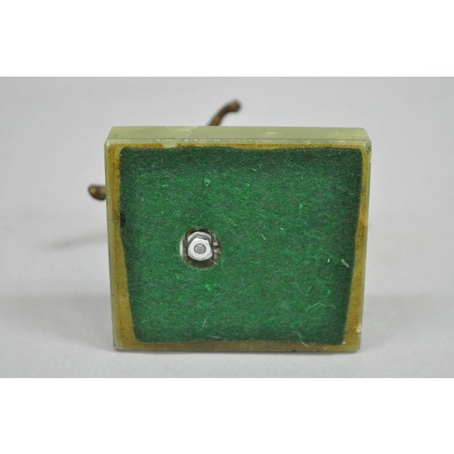 Early 20th Century Antique Art Deco Small 6" Bronze Onyx Base Soccer Futbol Player Sculpture Figure For Sale - Image 10 of 11