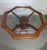 Octagonal Oak Dining Table with Inlaid Glass Top For Sale - Image 17 of 18