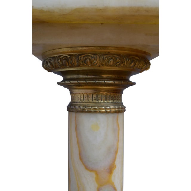 Antique French Onyx Marble Columns with Ormolu Collars, 1870, Set of 2 For Sale - Image 10 of 18