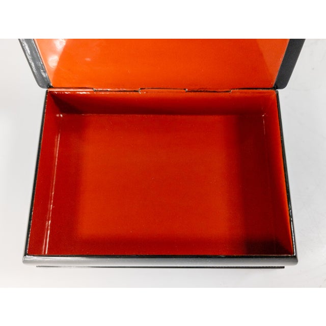 20th Century Russian Palekh School Lacquer Jewelry or Trinket Box For Sale - Image 14 of 16