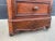 19th Century French Walnut Marquetry Nightstand With Marble Top and Original Casters For Sale - Image 10 of 11
