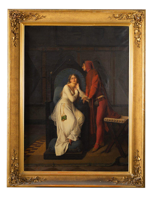F. Valaperta, Ghismunda and Guiscardo, Oil on Canvas