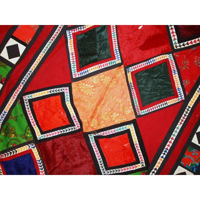 Handmade Vintage Uzbek Suzani Patchwork, 1960s For Sale - Image 10 of 12