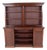 Victorian Inverted Mahogany Bookcase, 1860s For Sale