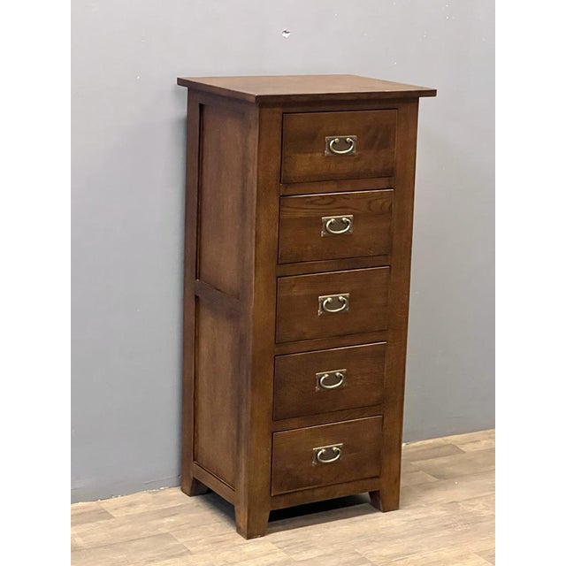 2020s Mission 5 Drawer Lingerie Dresser - Micheal Cherry For Sale - Image 5 of 15