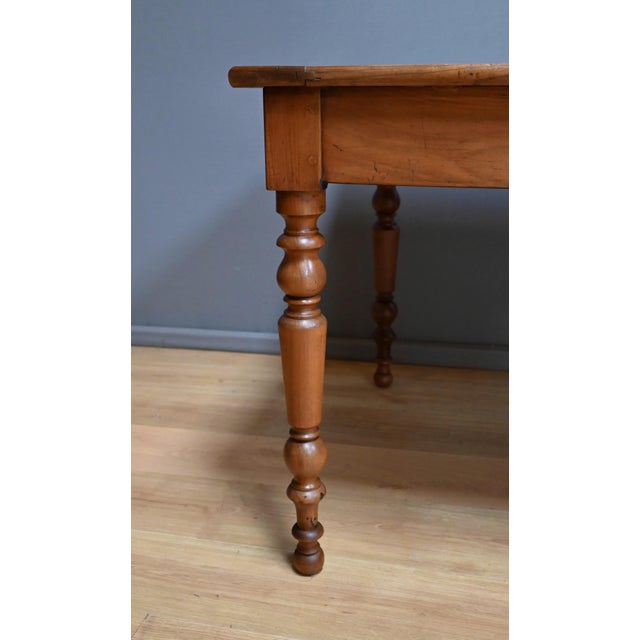 Mid-19th Century Louis Philippe Cherrywood Farmhouse Table For Sale - Image 11 of 16