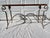 Hollywood Regency Vintage Iron Console Table For Sale - Image 3 of 13